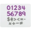 Plastic Magnetic Numbers And Math Symbols - 80 magnets