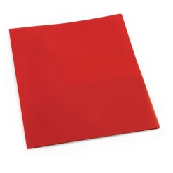 Plastic Pocket Folder, Red