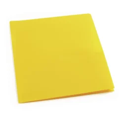 Plastic Pocket Folder, Yellow