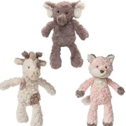 Plush Stuffed Wild Animals, Set of 3 - Elephant, Giraffe & Fox