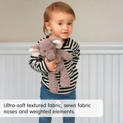 Plush Stuffed Wild Animals, Set of 3 - Elephant, Giraffe & Fox