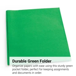 Pocket & Brad Folder, Green