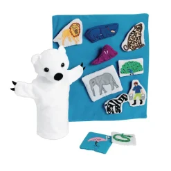 Polar Bear Puppet & Props with Board Book
