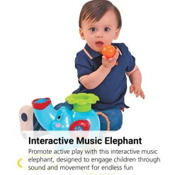 Pop and Hoop Musical Rolling Elephant