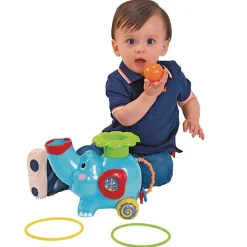 Pop and Hoop Musical Rolling Elephant