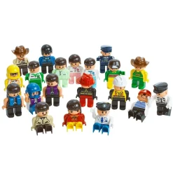 Posable Figures for Early Brick Play - Set of 20