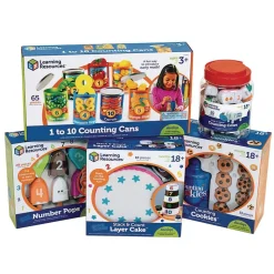 Preschool Math Manipulatives Kit - 127 pieces