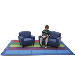 Preschool Sofa and Chair Set - Blue