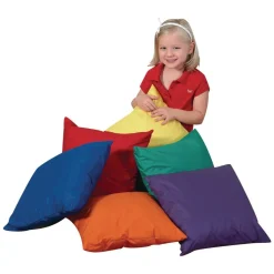 12" Primary Color Mini Throw Pillows - Set of 6