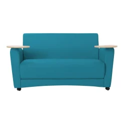 Pro Series Upholstered Common Area Sofa with Tablet Arm - Teal