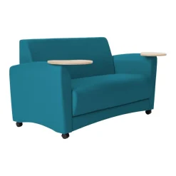 Pro Series Upholstered Common Area Sofa with Tablet Arm - Teal