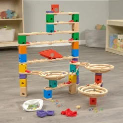 Quadrilla Vertigo Wooden Marble Ball Run - 134pcs