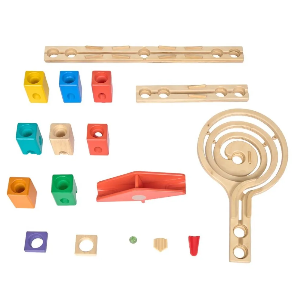 Quadrilla Vertigo Wooden Marble Ball Run - 134pcs