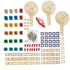 Quadrilla Vertigo Wooden Marble Ball Run - 134pcs