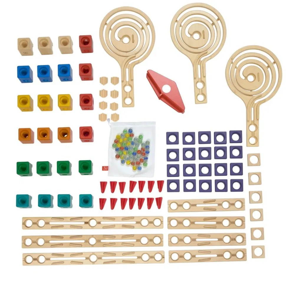 Quadrilla Vertigo Wooden Marble Ball Run - 134pcs