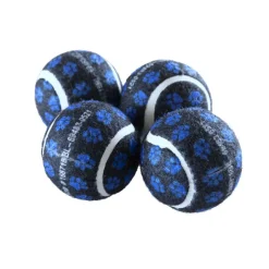 Quiet Chair Stay-Put Foot Covers - Set Of 144 - Paw Print - Blue