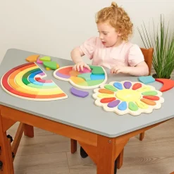 Rainbow Puzzle Set of 3