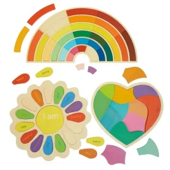 Rainbow Puzzle Set of 3