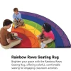 Rainbow Rows Seating 6' Radius Corner Premium Carpet
