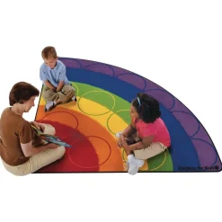 Rainbow Rows Seating 6' Radius Corner Premium Carpet