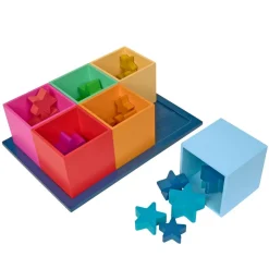 Rainbow Wooden Sorting Boxes & Rainbow Stars Kit