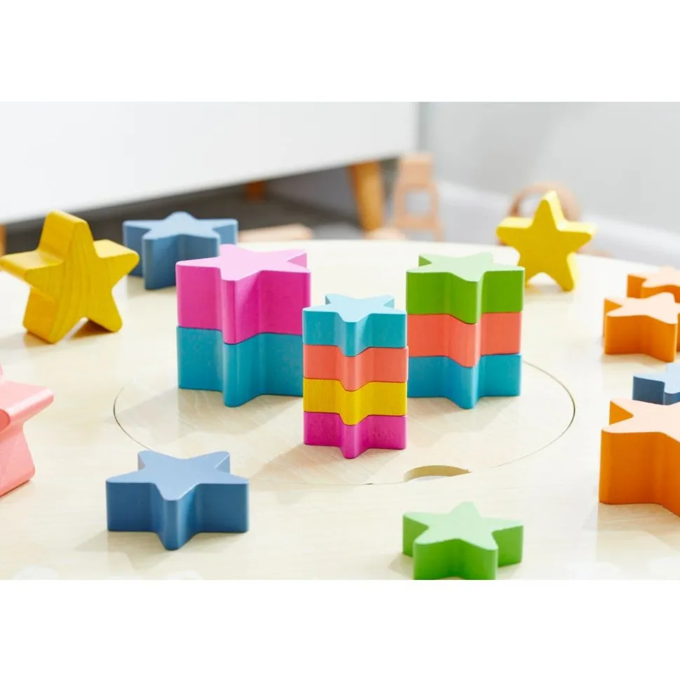 Rainbow Wooden Stars - 27pcs