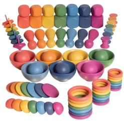 Rainbow Wooden Super Set - 84 pcs