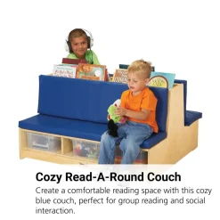 Read A Round Couch - Blue