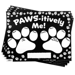 Ready-To-Decorate® All About Me Paws - Set of 24