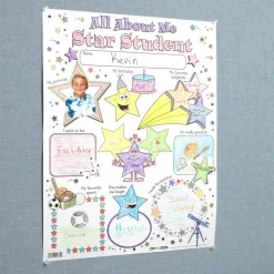 Ready-To-Decorate® All About Me Star Student Posters - 24 posters