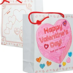 Ready-to-Decorate® Collect And Carry Valentine's Day Bags - 12 bags