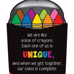 Ready-To-Decorate® Crayon Welcome Kit - 1 poster, 24 diecut crayons