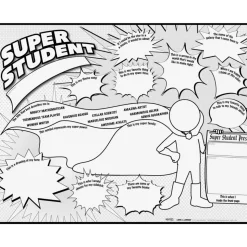 Ready-To-Decorate® Super Student About Me Posters - 24 posters
