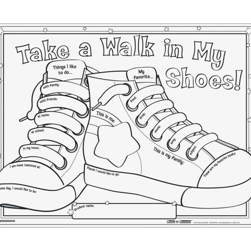Ready-To-Decorate® Take A Walk In My Shoes! Posters - 24 posters