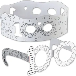 Ready-To-Decorate® 100th Day Glasses And Crowns Kit