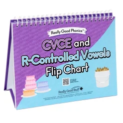 Really Good Phonics™ CVCE & R-Controlled Vowels Kit, Team Vowels Diphthongs Kit - Decodable Readers, Flip Chart & Word Segmenting and Blending Kit