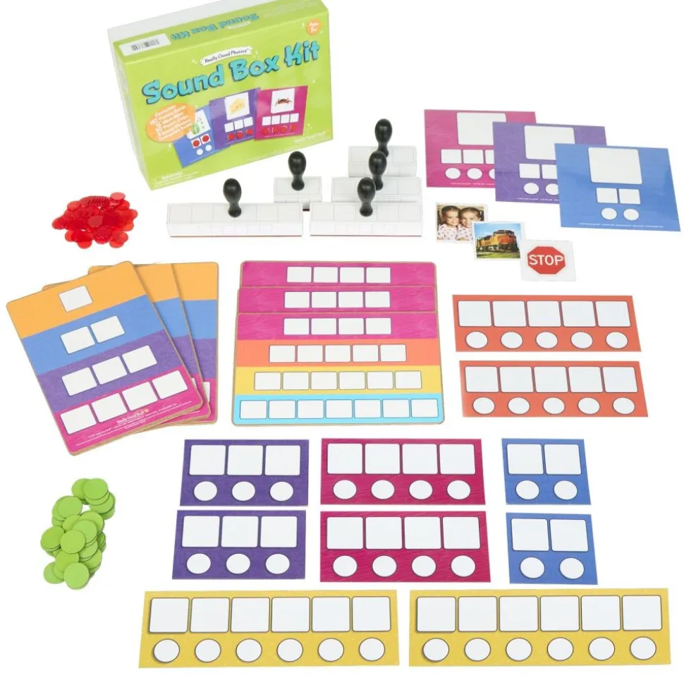 Really Good Phonics™ Sound Box Mats, Chips, & Boards 6 Student Kit with Teacher Demo