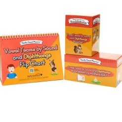 Really Good Phonics™ Team Vowels Diphthongs Kit - Decodable Readers, Flip Chart & Word Segmenting & Blending Kit
