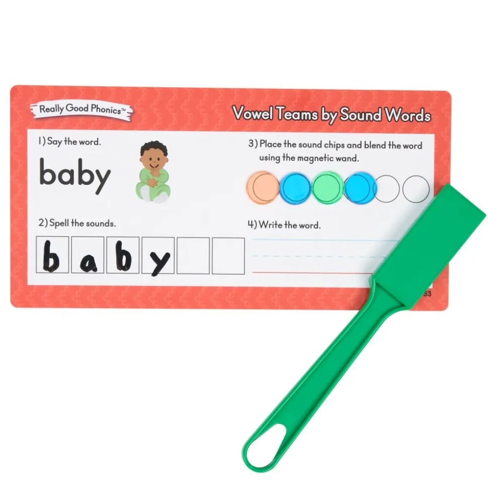 Really Good Phonics™ Vowel Teams by Sound and Diphthongs Word Segmenting and Blending Kit