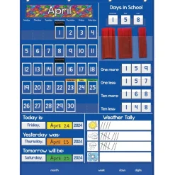 Really Good Stuff® All About Today Pocket Chart™ - 1 pocket chart and cards