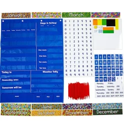 Really Good Stuff® All About Today Pocket Chart™ - 1 pocket chart and cards