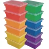 Really Good Stuff® All-Purpose Bins And Lids Set Of 12 6 Colors