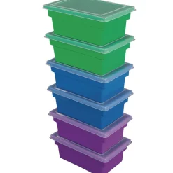 Really Good Stuff® All-Purpose Bins And Lids Set Of 12 6 Colors