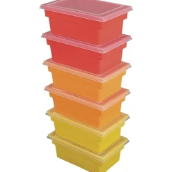 Really Good Stuff® All-Purpose Bins And Lids Set Of 12 6 Colors