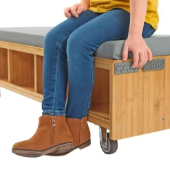 Really Good Stuff® Bench Seat with Storage, Cushion & Sensory Strips