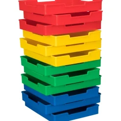 Really Good Stuff® Black 27-Slot Mail Center With Trays - 4-Color Grouping
