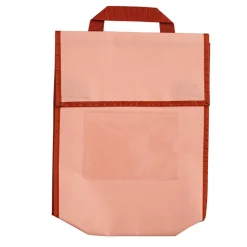 Really Good Stuff® Boho Book Pouch Medium - Peach Book Pouch with Clay Trim - Single
