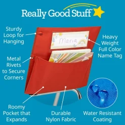 Really Good Stuff® Boho Chair Pocket - 6 Pack