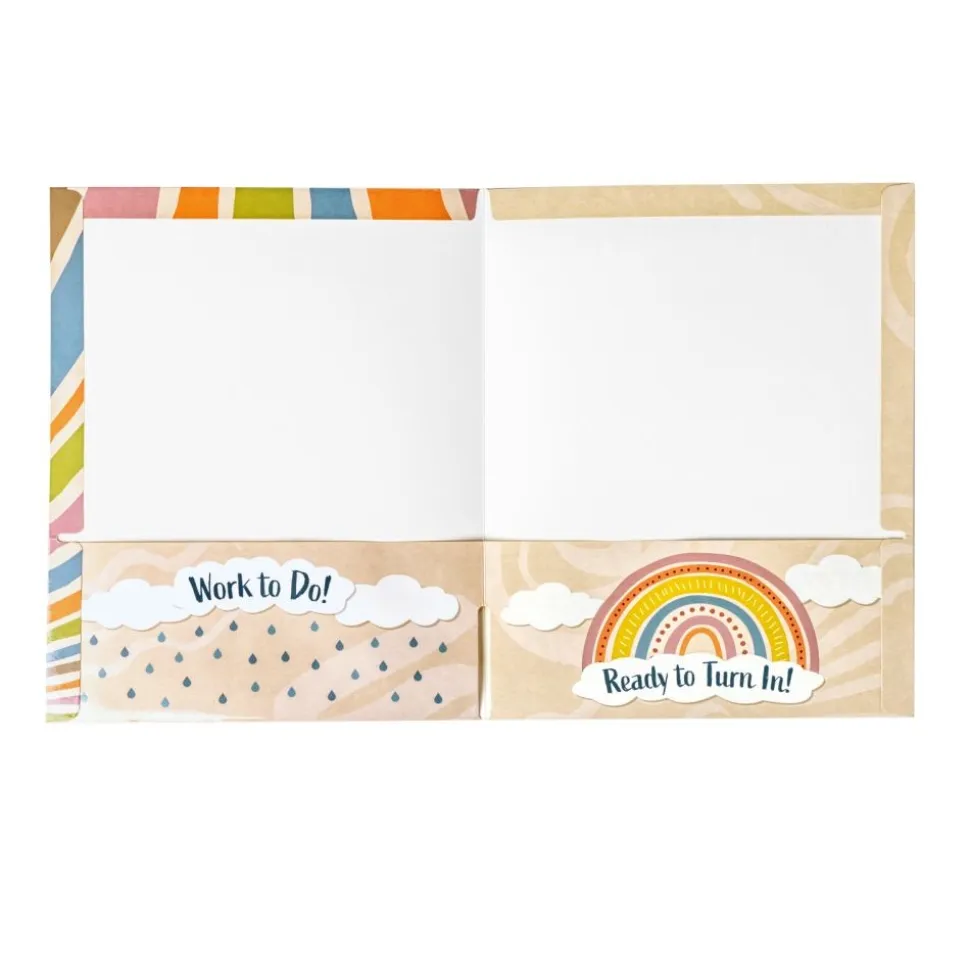 Really Good Stuff® Boho Homework Folders - Set of 12