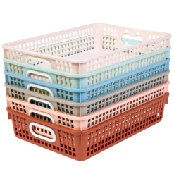 Really Good Stuff® Boho Paper Baskets - Set of 6